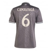 Maglia Calcio Real Madrid Eduardo Camavinga #6 Terza Divisa 2024-25 Manica Corta